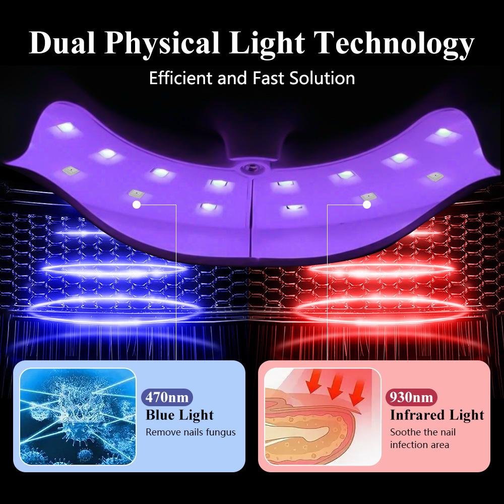Onychomycosis Phototherapy Mini Folding Nail Dryer & Gel Lamp