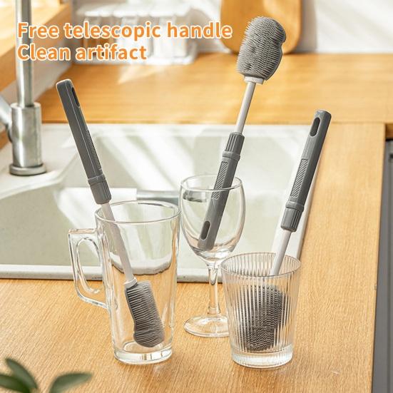 Pračka na šálky Užitečné Jemné štětiny Šetřící práci Nápoj Sklenice na víno Láhev na sklenice Čistící kartáček pro domácnost Potřeby pro domácnost