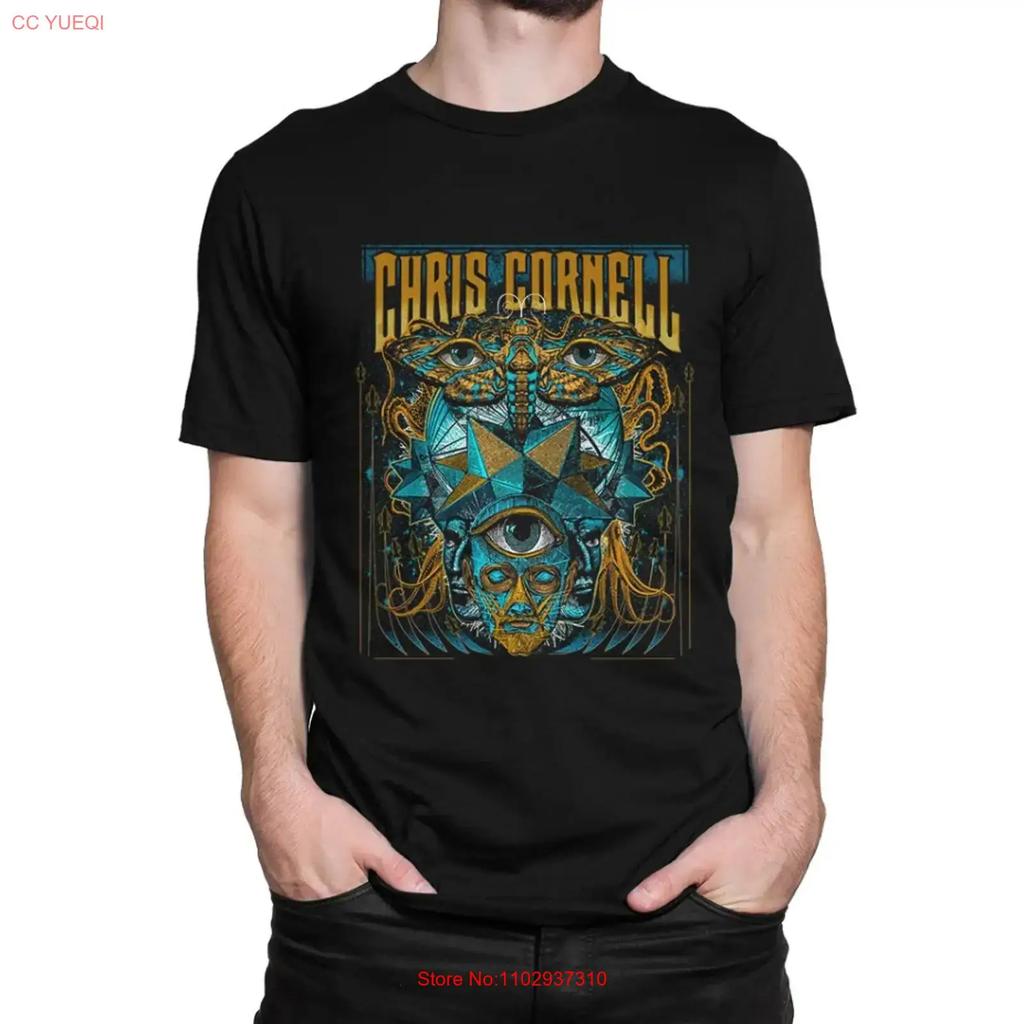 Soundgarden Vintage Chris Cornell Reprint Black T Shirt S 2xl Vintage Stretched Versatile Unisex Graphic Homme Casual