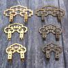 DRELD 2 Stuks Messing Decoratief Frame Ophangend Foto Olieverf Schilderij Spiegel Frame Haken Hangers Met Schroeven Chinese Meubelbeslag