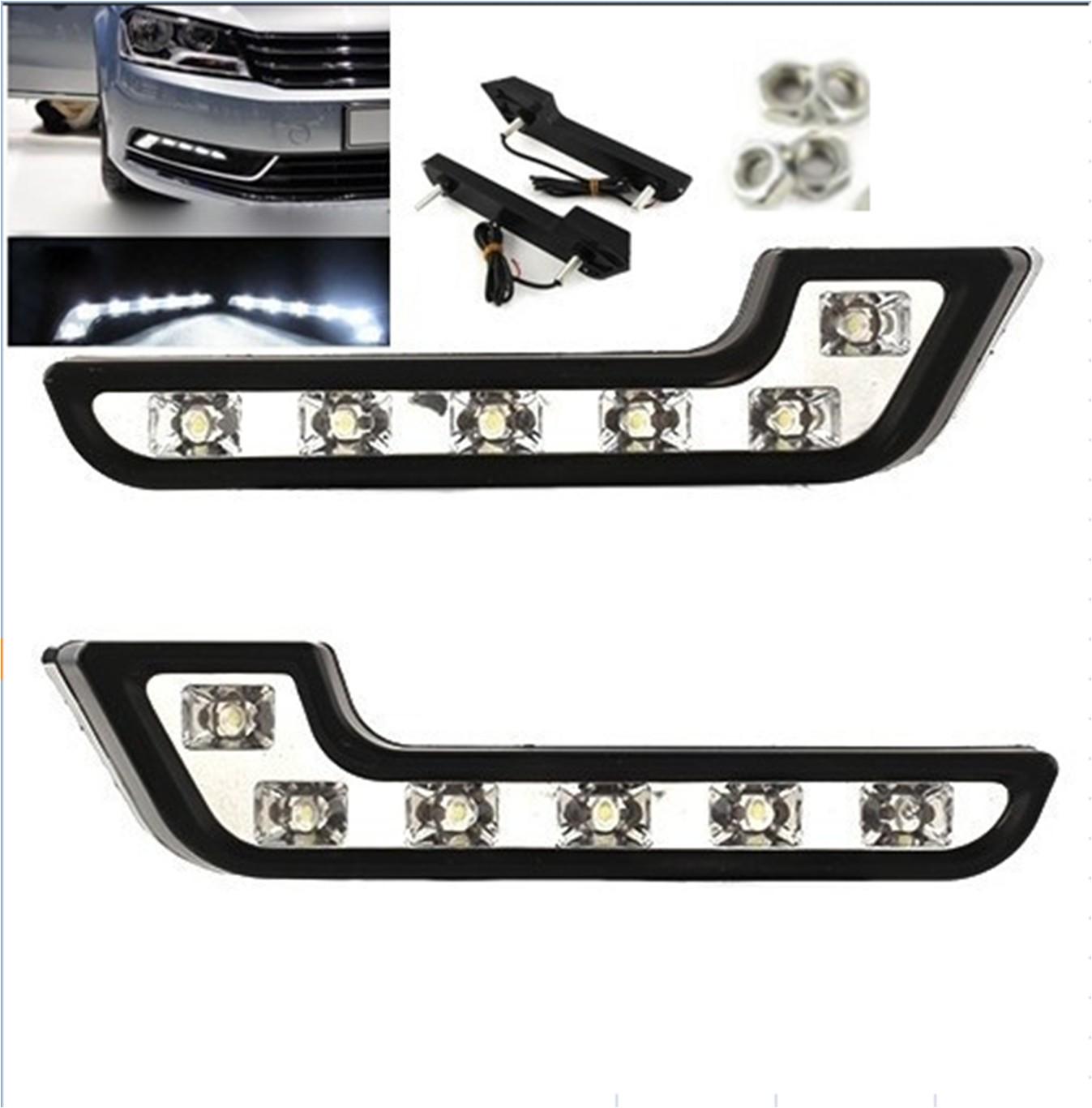 

2 х ярких 6-светодиодных супер белых автомобильных фар противотуманных фар 12 В DRL дневного света белый