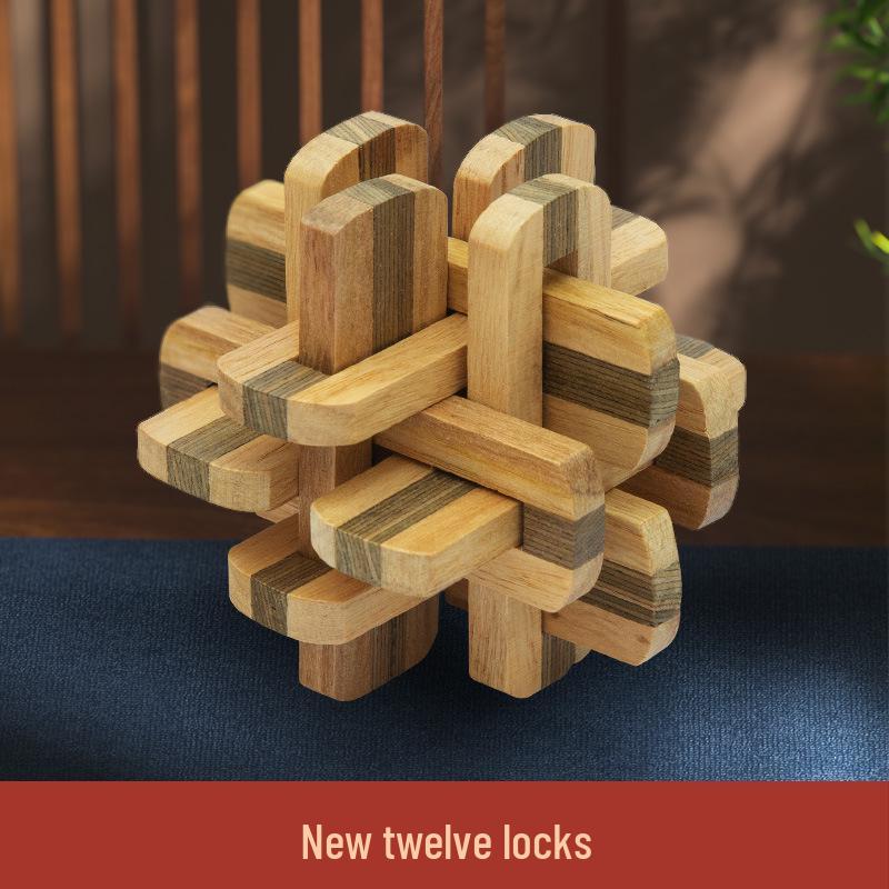 

Дерев яна головоломка Замок Конгмінга: Розвиваюча іграшка для розвитку логічного мислення та інтелекту дітей