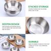 8 PCS Stainless Steel Mini Sauce Dish, Small Individual Round Seasoning Bowls, Dipping Sauce Bowl, Ingredient Bowls for Prep Appetizer Plates
