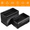 100Pcs Sushi Packing Box Black Disposable Food Containers Heat Resistant Take Out Boxes for Restaurants Fruit Containers