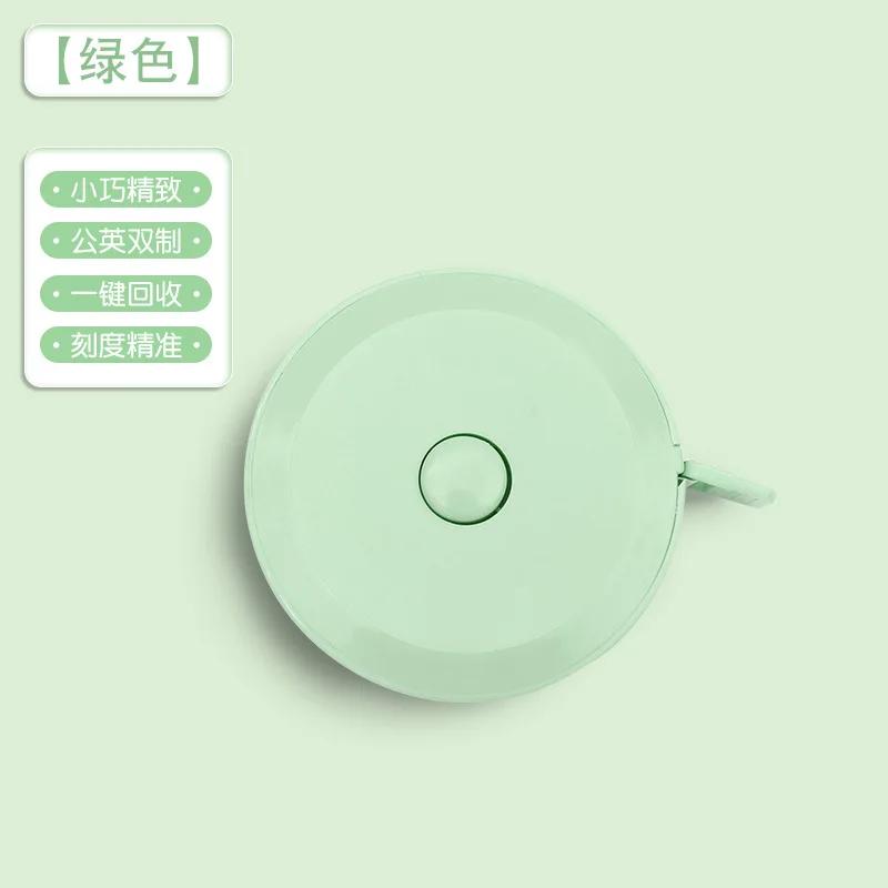 Solid Color Doubleside 150cm/60 Inches Retractable Tape Ruler with Buckle for Tailor Soft Ruler Dressmaking Sewing Accessories