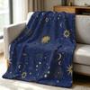 Star Divination Flannel Blanket Warm Soft Halloween Christmas Couch Warm Cozy Decorative Decor Gift for All Season