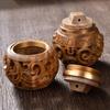 1Pc Hollow Box Pendant Accessories Portable Mini Lotus Sandalwood Sachet Medicine Pill Case Storage