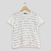 Vintage Comme Des Garcons Tricot Poem Ladies Tshirt Small AD2002 Comme Des Garcons Homme CDG Comme Des Garcons White Ladies Tee Size S