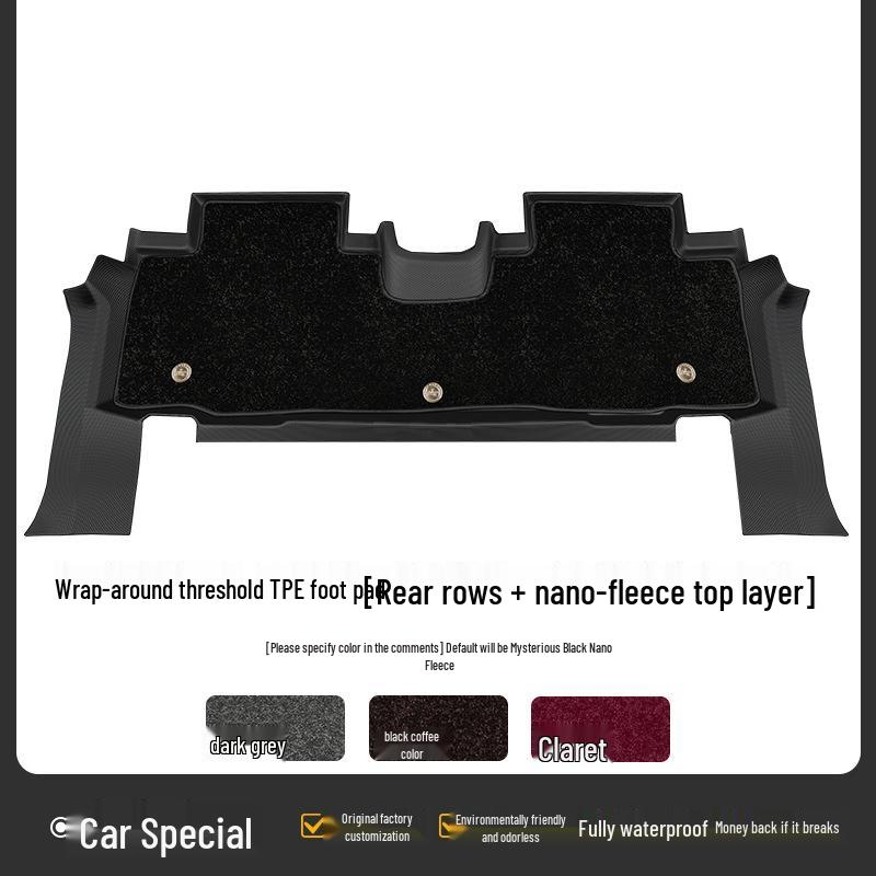 Mazda Ez60 Waterproof TPE Floor Mats: Full Coverage & Integrated Door Sill Protection