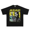 2026 Summer New Model ASAP Rocky HighQuality HipHop Street Comfortable Mens Roundneck Printed TShirt