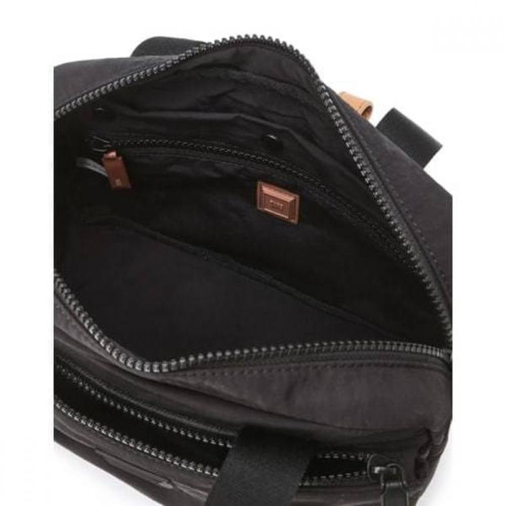 Daks Black Two Zipper Tote And Crossbag Dbba6eg30bk