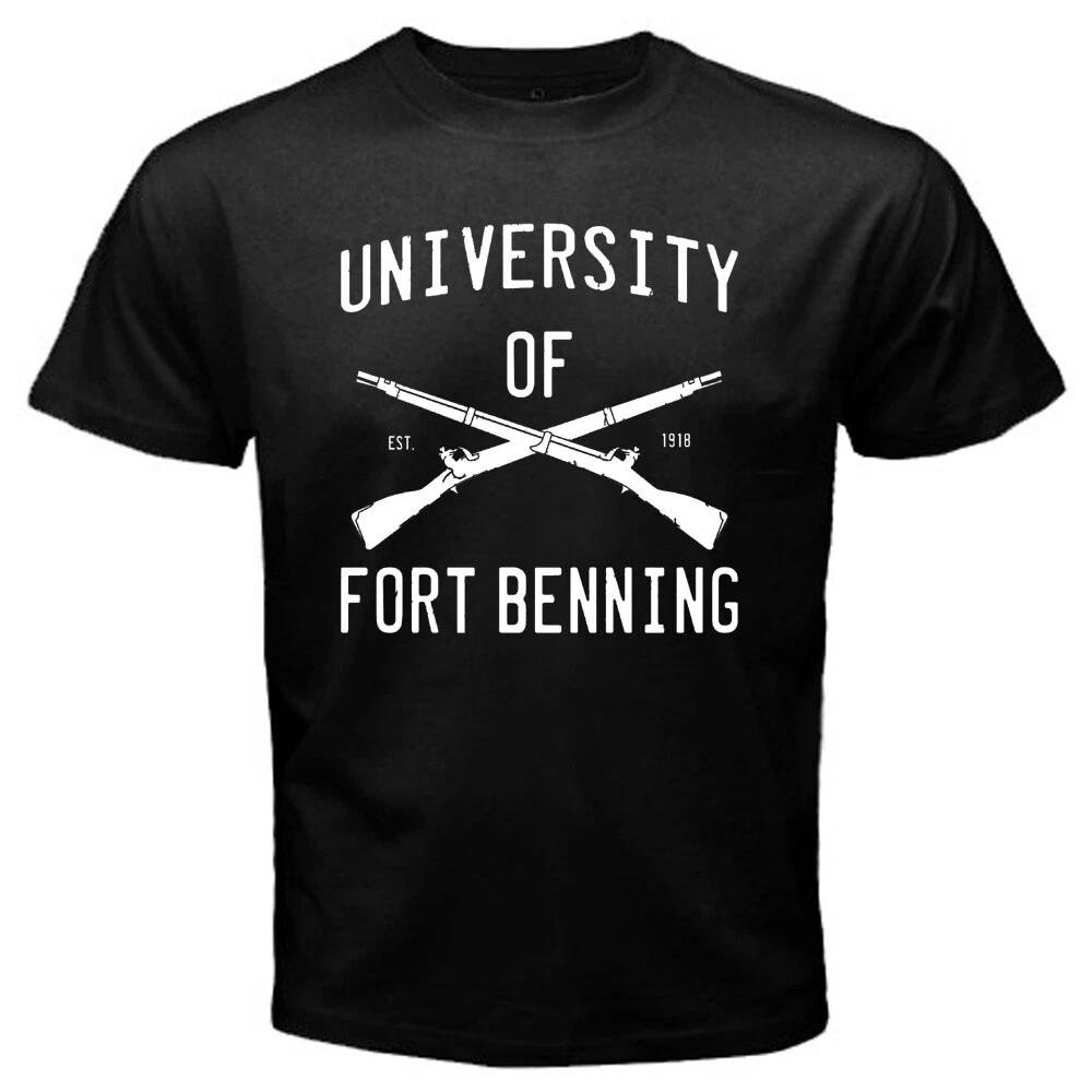 University of Fort Benning Army Military Men s Black Size S to 5XL L