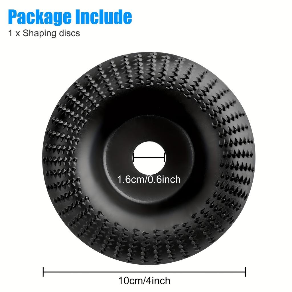 Quick-Shape Wood Grinder Wheel: Transform, Carve & Sand Effortlessly with Your Angle Grinder - Durable, Precision Tool for Woodw