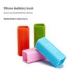 Hollow Silicone Pet Hair Remover Roller & Brush Comb - Suction Sticky Cleaner for Dog Hair