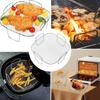 304 Stainless Steel Square Air Fryers Basket Insert Dishwasher Safe Grill Rack For Cooking Baking And Food Dehydration