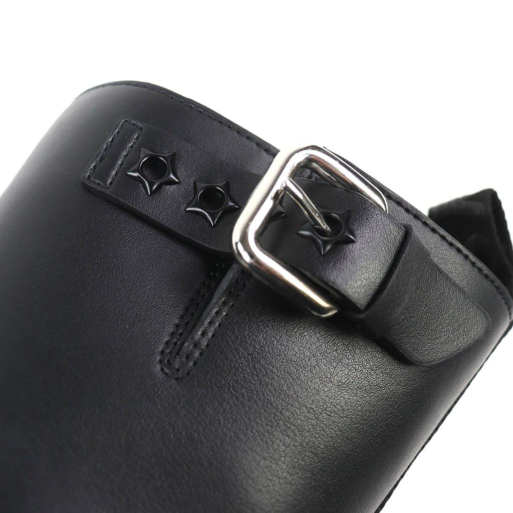 Great Stella McCartney Trace buckle strap biker boots Logo VEGEA Leather 36 Used