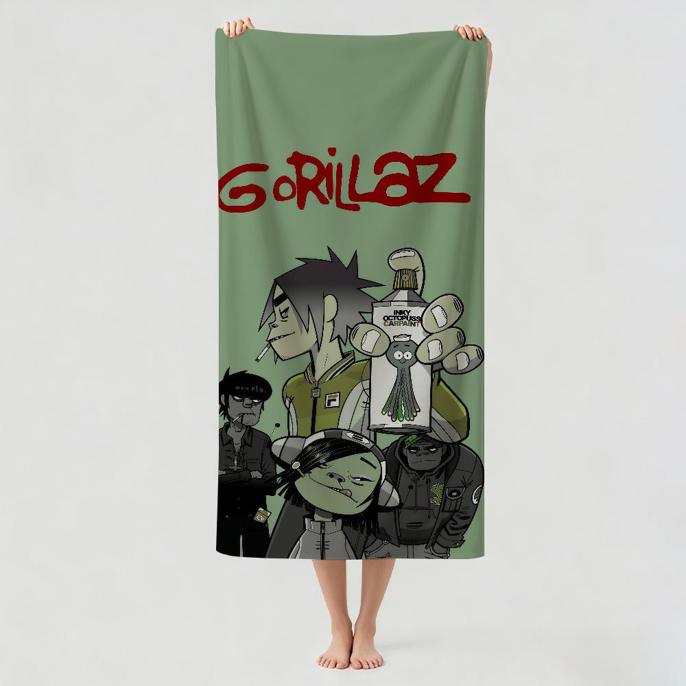 Rock Band G-GorillazS Towel Drying Bath Towel Applicable To Light Swimming Camping Yoga Beach Out
