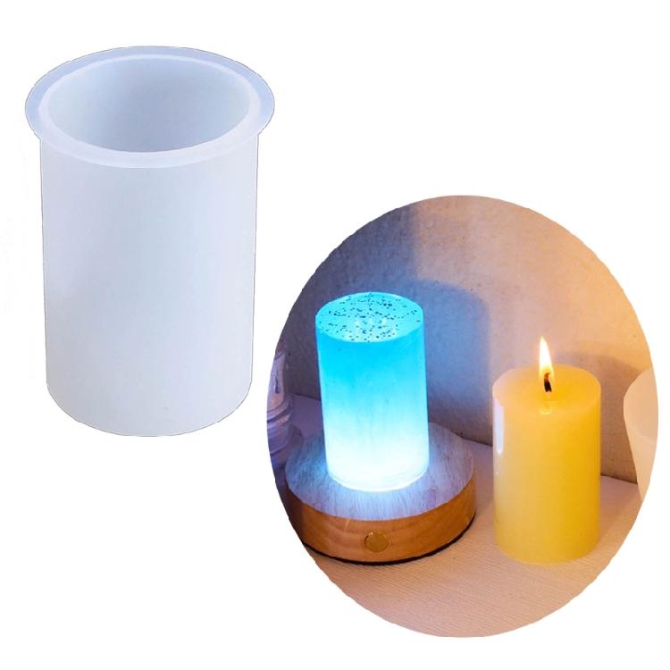 Silicones Candle Molds for Epoxy Resins Cylinder Silicones Candle Molds for Candle Soap Fondant Silicones Molds