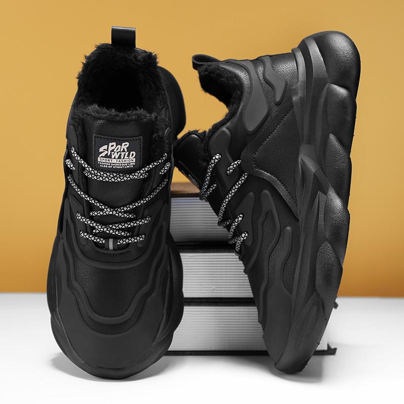 Herrenmode Winter Sneakers Schneestiefel Wasserdicht Super Warm Herrenschuhe Outdoor Männliche Arbeit Wandern Jogging Plüschstiefel Größe 39-46