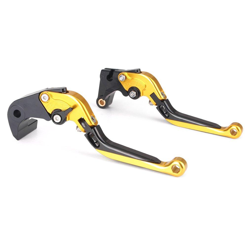 Mallofusa Motorcycle Brake Clutch Lever Set Adjuster Retractable Telescopic 6 Level Adjustment Genuine Replacement