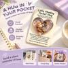 Transparent Easter Pocket Hug Rabbit Design Rabbit Charm Pocket Hug Easter Rabbit Charm Pocket Card Mini Size