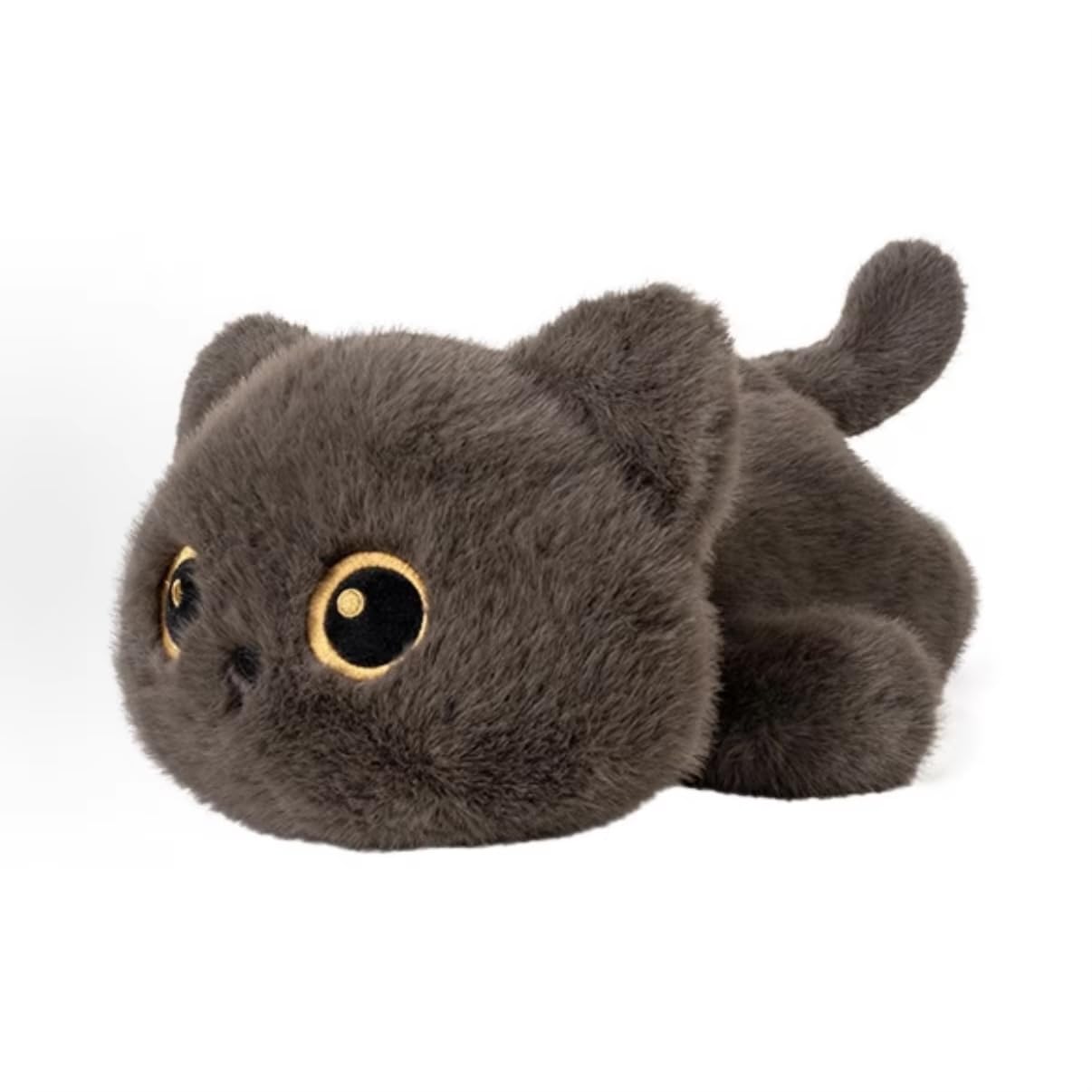 

Этот очаровательный плюшевый кот с большими глазами сделан из мягкого, пушистого материала.. Он поставляется в трех дизайнах: серый, ситцевый и сиамский. Это стоит