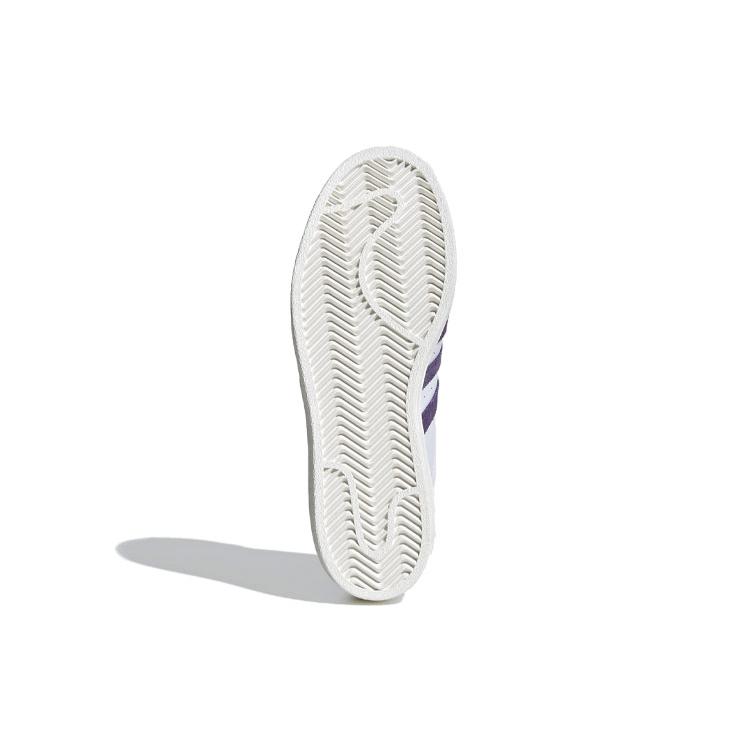 adidas Superstar 'White Tech Purple' (women's Sizes) Cloud White / Tech Purple / Skateboard Shoes FV3373