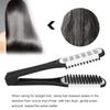 Double Brushes Comb, Clamp Hair Brush Double Sided Brush Hair Straightening DIY Salon Hairdressing Hair Straightener Dual Brush Comb Clamp Hair