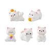 11Pcs Funny Cats Brewing Tea Miniature Statue Resin Art Piece Collectible Ornaments For Creative Desktop Shelf Displays