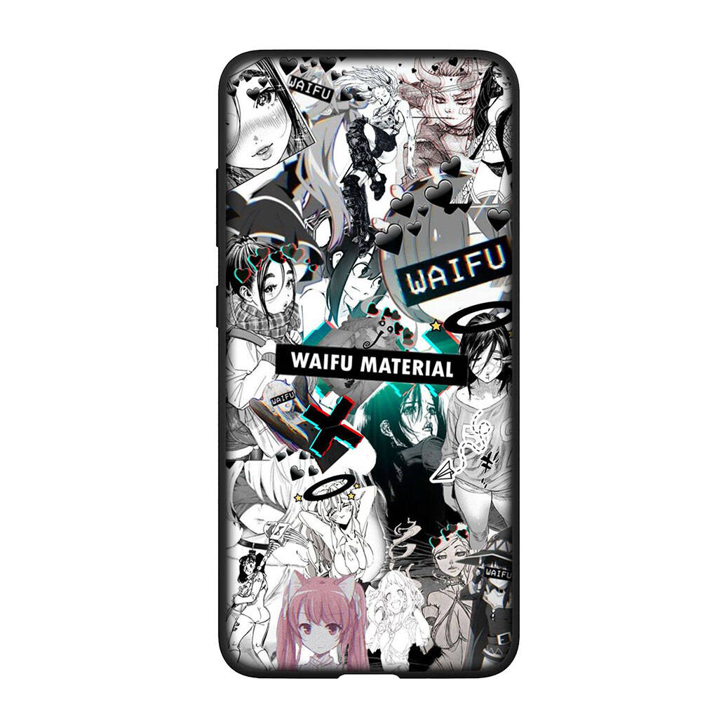 For iPhone 17 16 15 Xiaomi Poco F7 F8 X7 X6 C85 C75 M8 Redmi Note 14 13 12 11 Pro Max 14C 13C A3 A4 Case Cartoon Ahegao Hentai Manga Girl Waifu Cover