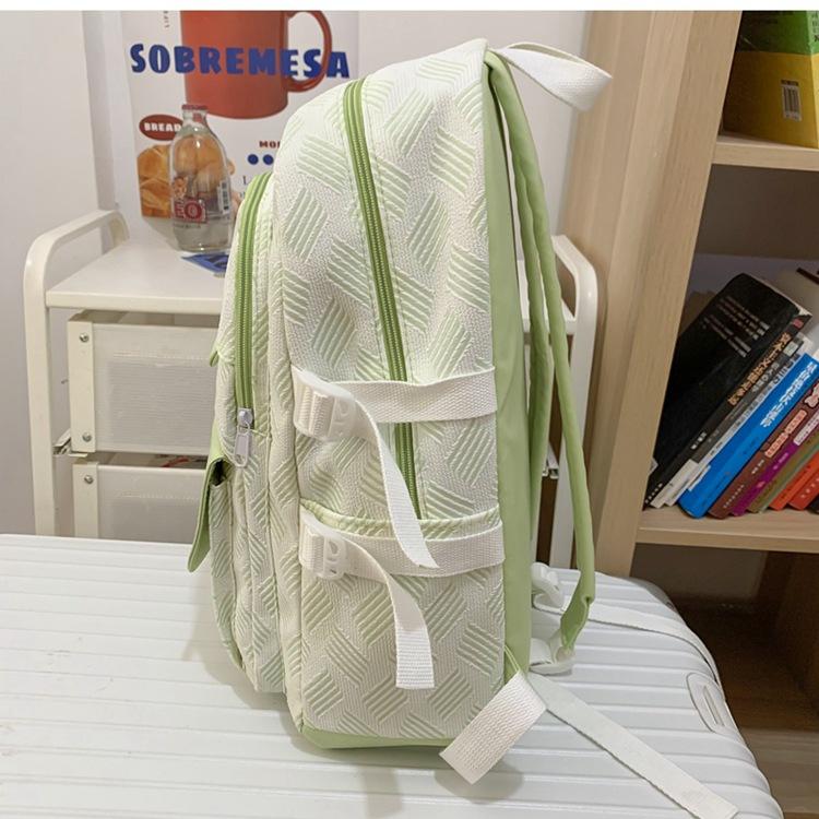 New Nylon School Bag For Girl Fresh Sweet Campus Student Backpack For Backpacking Leisure Bag