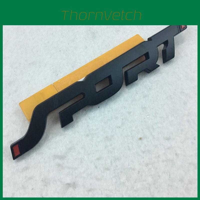 Sport Emblem Black Trunk Fender Badge Sticker Car Metal 3d Logo Useful Stickers