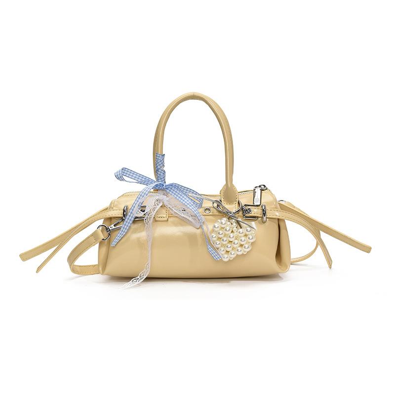 Internet Celebrity Armpit Bag 2025 New Mori Sweet Girl Ribbon Bow Trendy Versatile Portable Messenger Pillow Bag