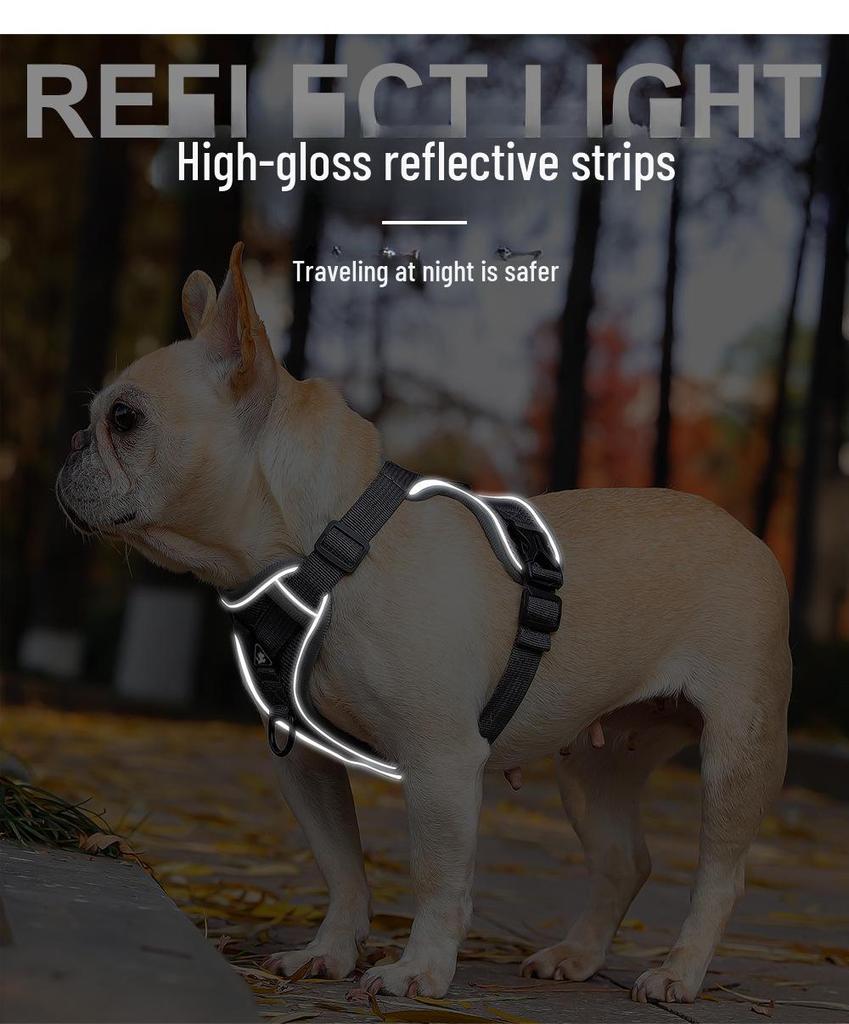 Reflektierendes Atmungsaktives Ausbruchsicheres Geschirr im Westenstil für Kleine Hunde und Katzen