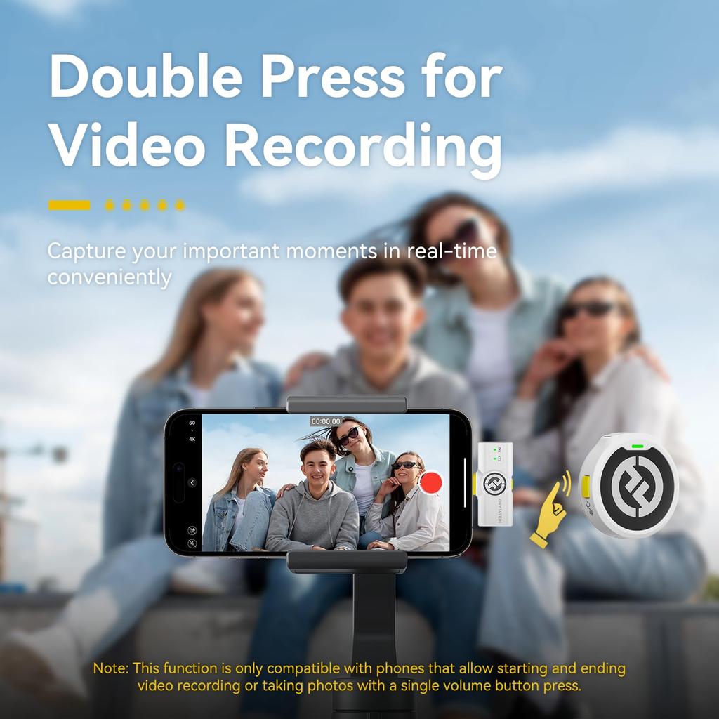 Hollyland New Lark M2 Lighting Wireless Microphone Lapel Microphone Lightweight 9g Lighting Series Microphone for iPhone Noise Cancelling 300m