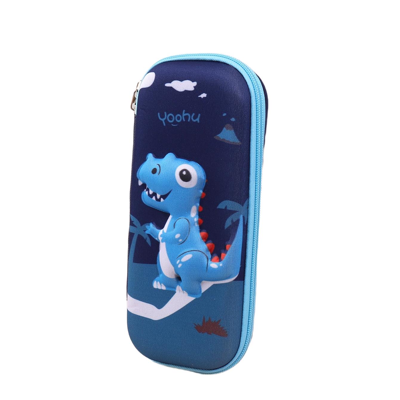 

1pc 3D stationery box, dinosaur pattern storage items, cartoon pencil case, school supplies, stationery gifts for friends