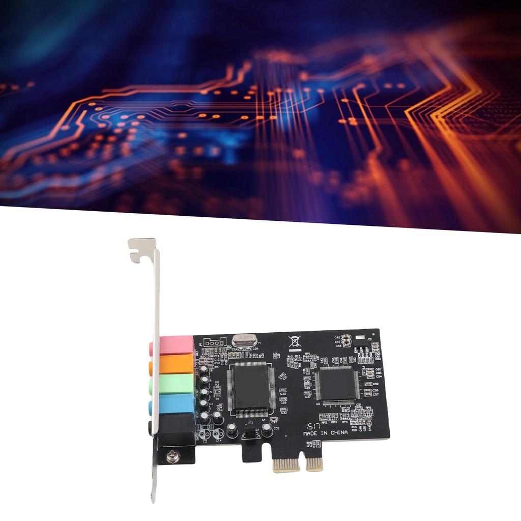 Pcie 5.1 Channel Sound Card 6 Channel Audio Card CMI8738 Chip with CD Accessories