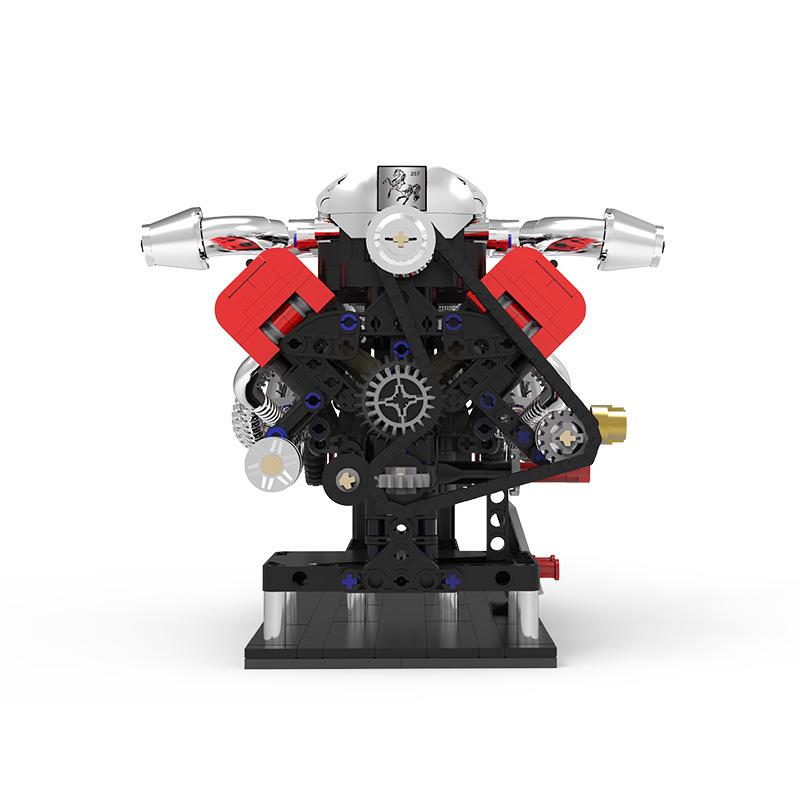 Crossen Ferrari F401 Engine Model Building Blocks Toy