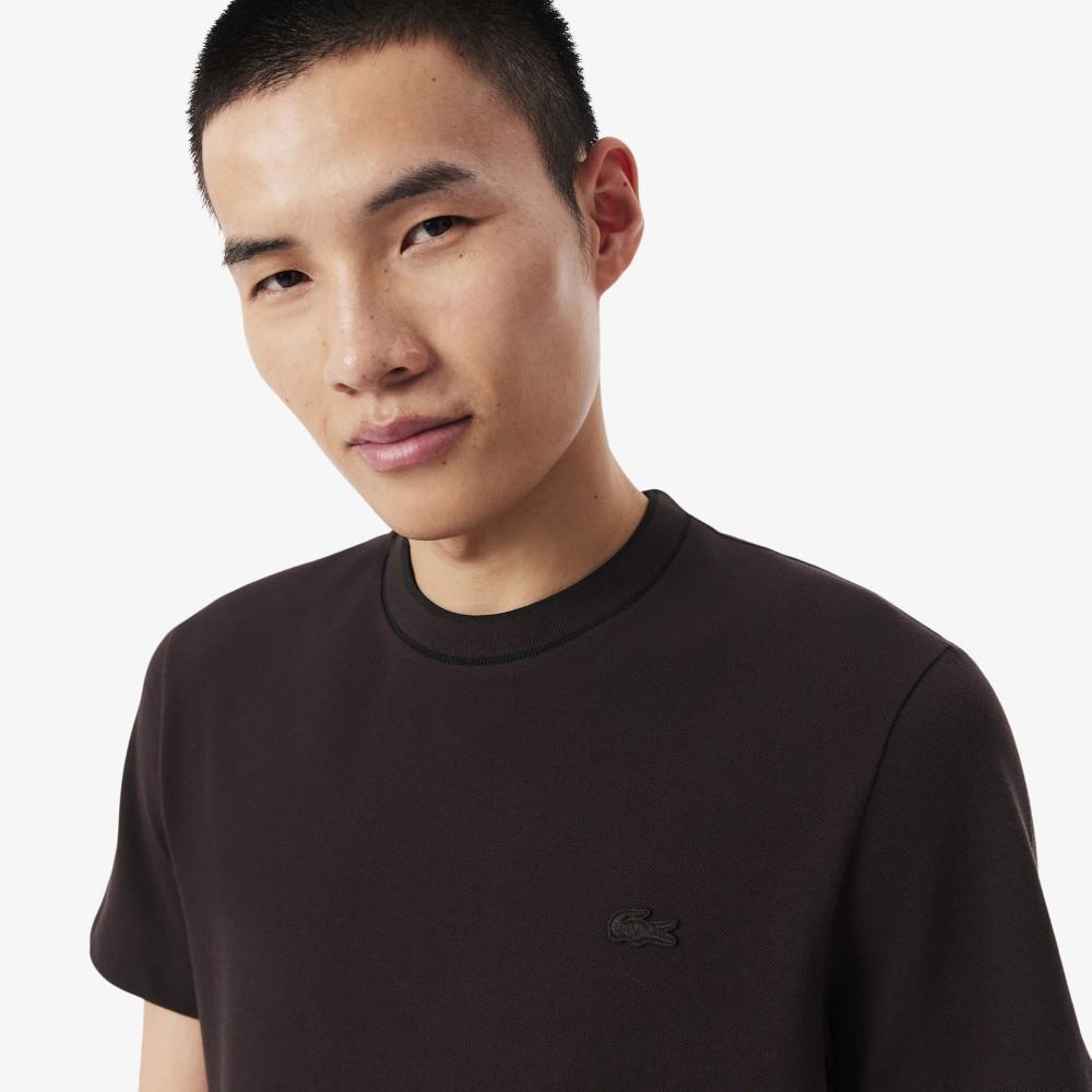 Lacoste Men's Contrast Tipped Line Match Pique Short Sleeve T-Shirt TH1004-56G3LA