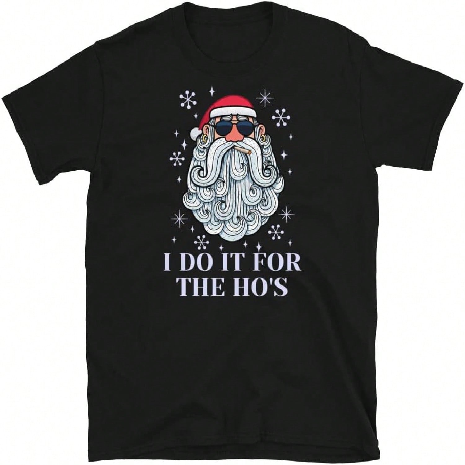 Naught Santa Claus Do It For The Funny Christmas Shirt Xmas Pun T-Shirt S