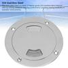 4 Inch Round Boat Hatch Detachable Cover 316 Stainless Steel Non Slip Deck Plate Inspection Hatch for Marine Yacht Ship