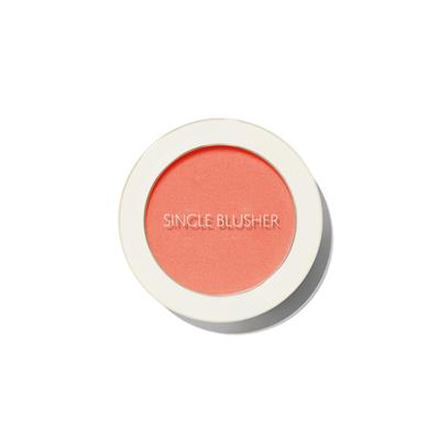 Saemmul Single Blusher, OR01 Mandarin Kiss, 1 Piece, Adheres Smoothly and Creates a Vibrant Complexion