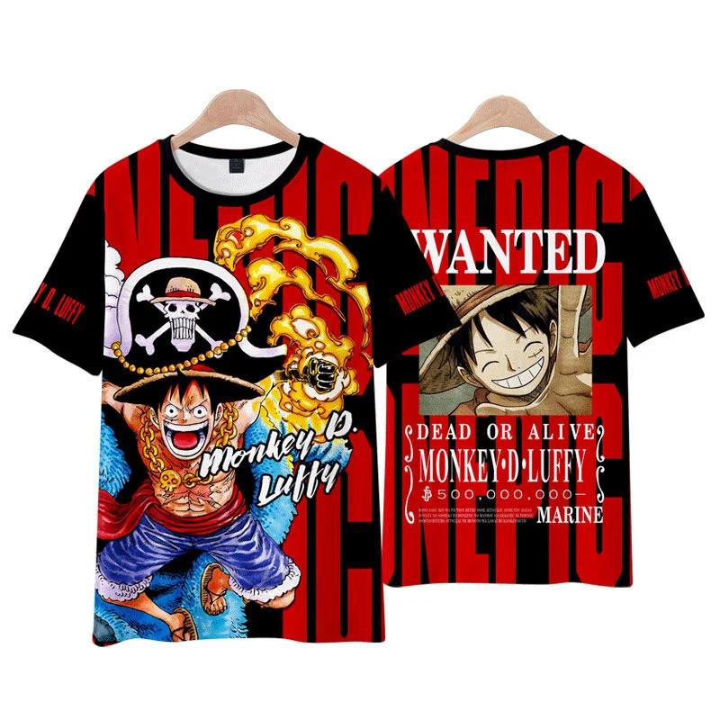 Men's Cartoon T-shirt 3D Short Sleeve TESS Street Fashion T-shirt, Large Size Clothes