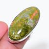Natural Unakite Gemstone 925 Sterling Silver Jewelry Ring Size Adj. AR-18496