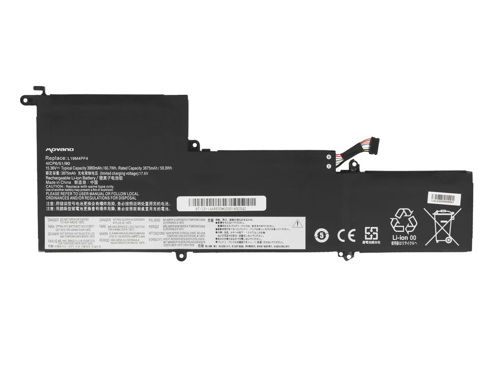 Bateria L19M4PF4 do Lenovo Yoga Slim 7-14ARE05 7-14ILL05