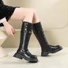 Fashion thick heel looks thin but knee boots platform knight boots retro versatile boots women's autumn 2025 new