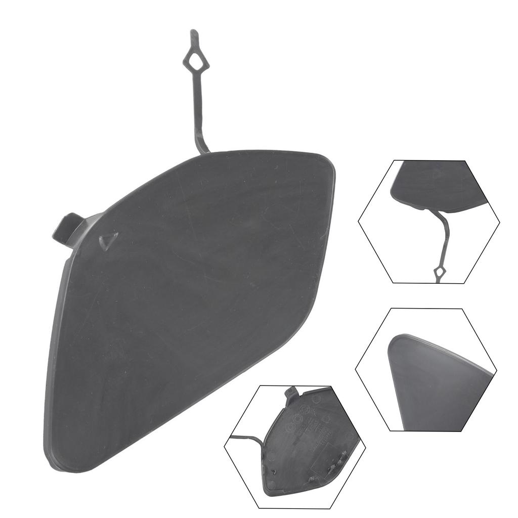 Cover Cap Tow Hook Front 1pcs 5113 7361 220 ABS Plastic Black Grey