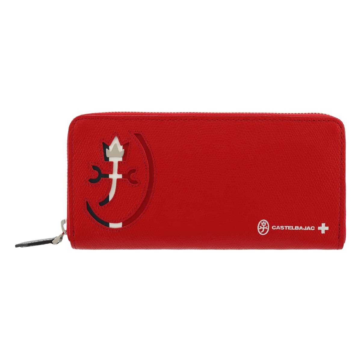 

Long Wallet Round Zipper Genuine Leather Carnet 032615 Cowhide Leather Red [Castelbajac] Men s [14]