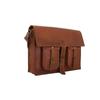 Goat Leather Messenger Bag Office School 15 In Laptop Satchel Crossbody Bags
