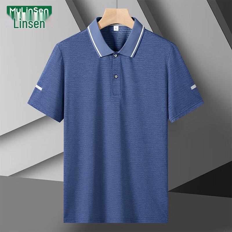 MULINSEN Men s Ice Silk Polo Shirt 4XL